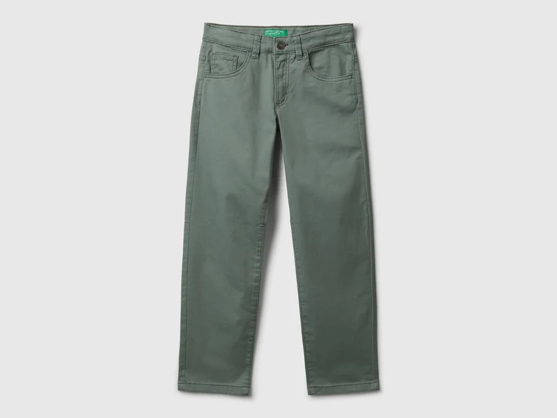 Fünf-Taschen-Hose aus Stretch-Baumwolle