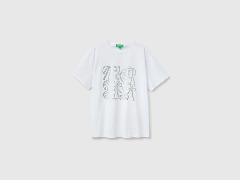 Übergroßes T-Shirt mit Aufdruck