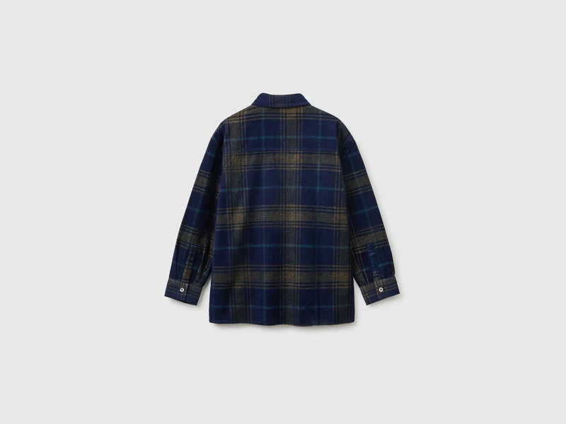 Tartan-Hemd aus Samt