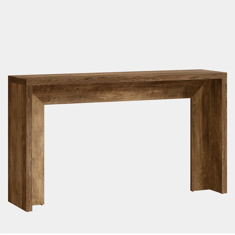 140 cm Rustikaler Konsolentisch, Bauernhaus-Sofatisch, Flurtisch