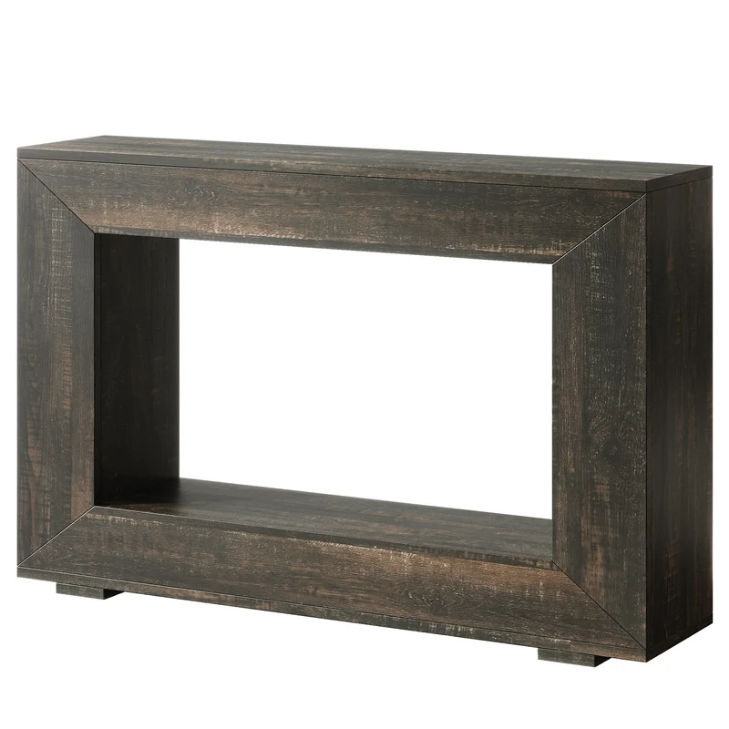 Konsolentisch im Landhausstil, 120 cm Sofatisch aus Holz für den Eingangsbereich mit Stauraum