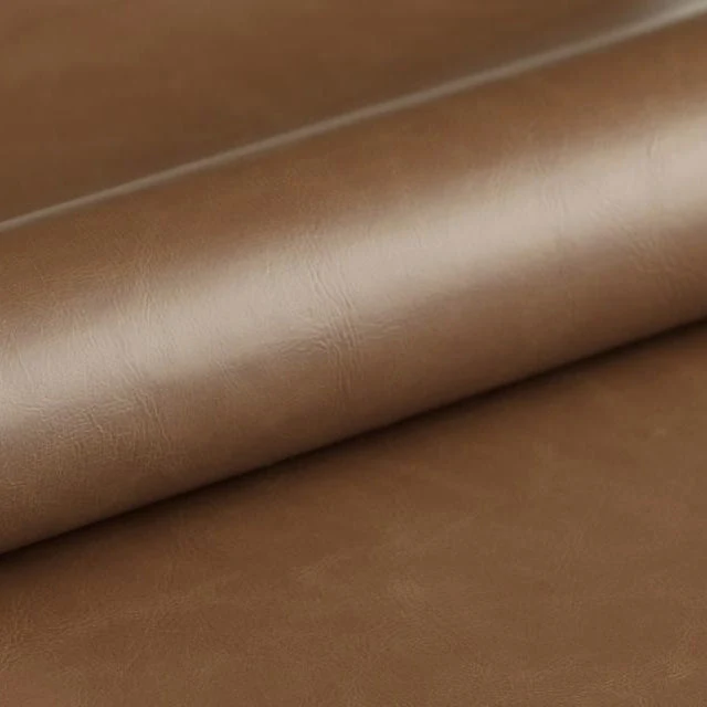 Letto - Brown PU Leather - Stoffmuster