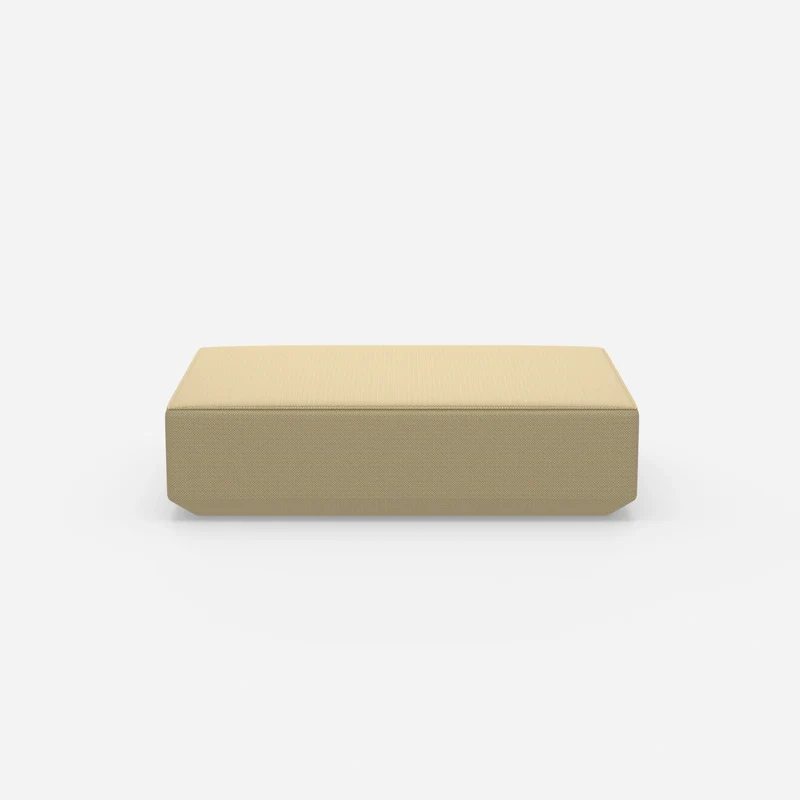 Cremefarbener Pouf