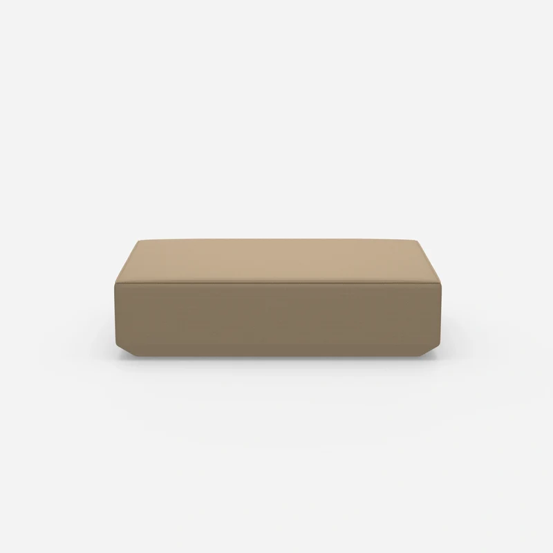 Cremefarbener Pouf