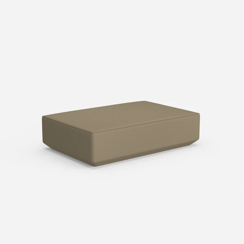 Cremefarbener Pouf