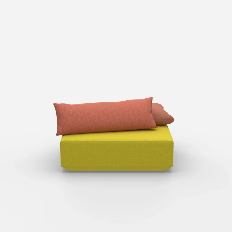 Sitzpouf modular in Gelb