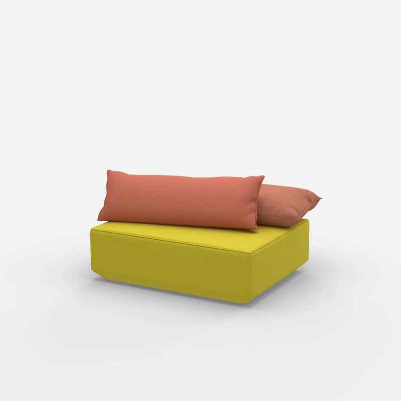 Sitzpouf modular in Gelb