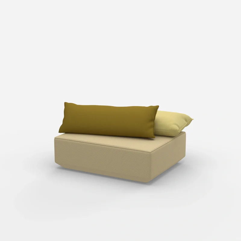 Sitzpouf modular in Gelb