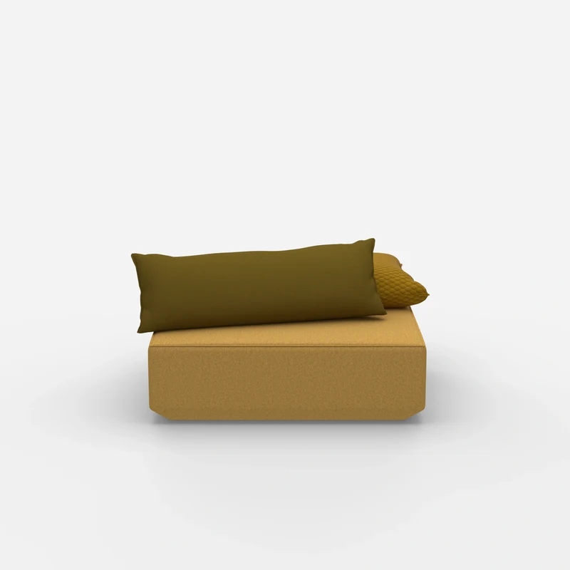 Sitzpouf modular in Gelb