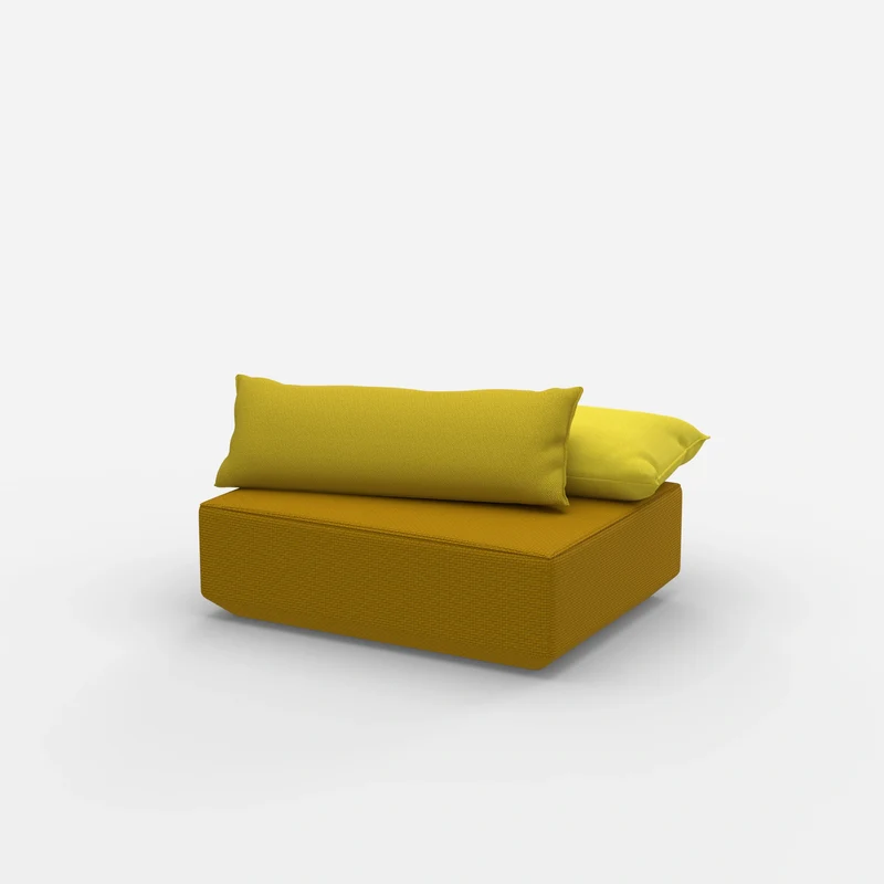 Sitzpouf modular in Gelb