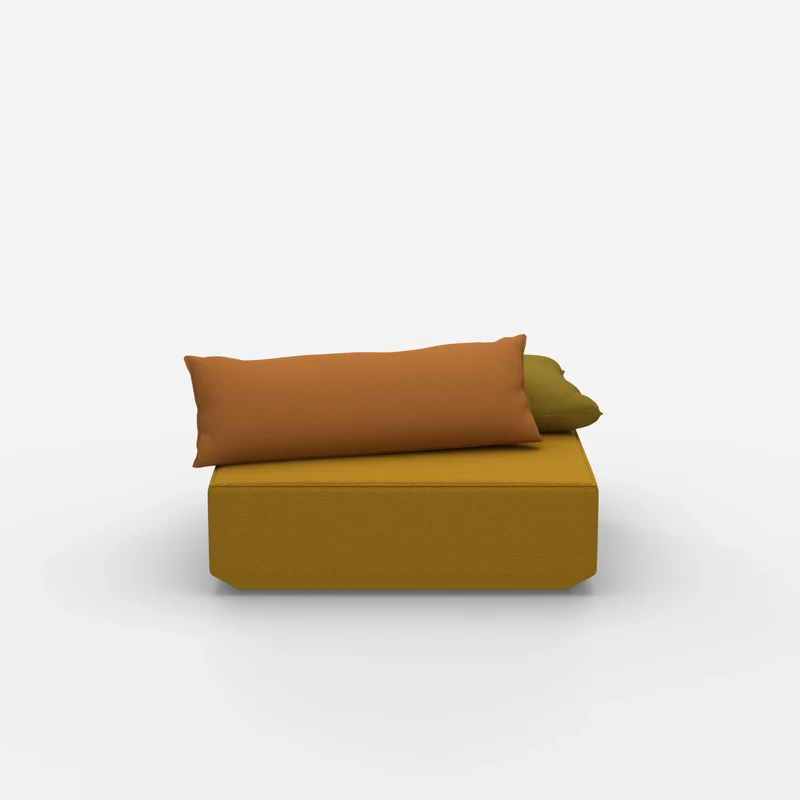 Sitzpouf modular in Gelb