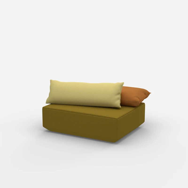 Sitzpouf modular in Gelb