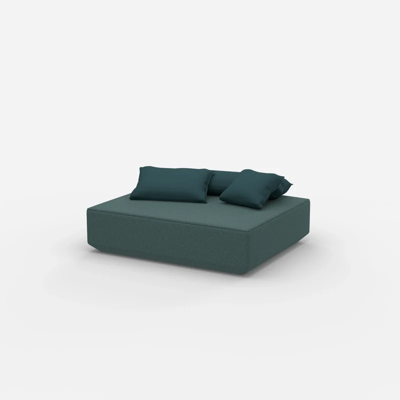 Moderner Pouf petrol