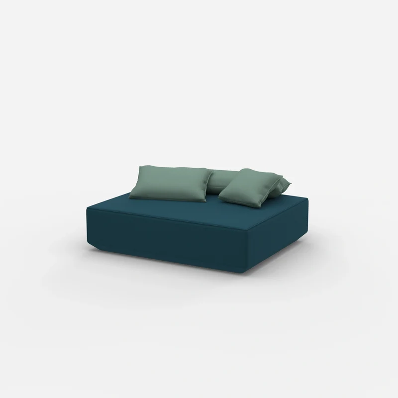 Moderner Pouf petrol