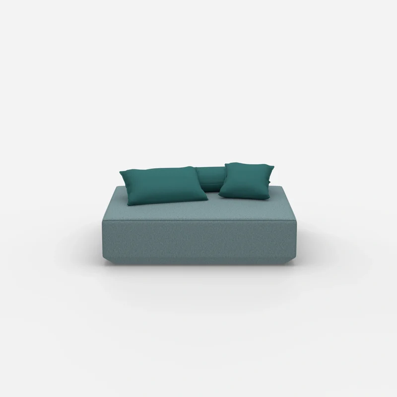 Moderner Pouf petrol