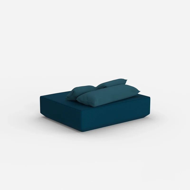 Moderner Pouf petrol
