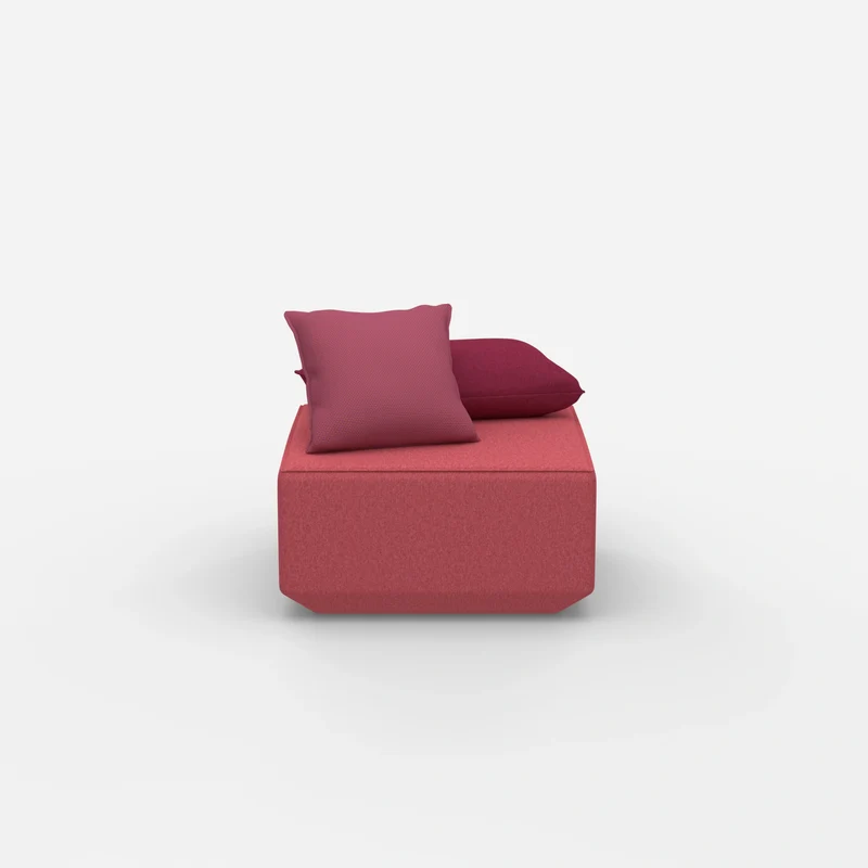 Moderner Pouf rosa