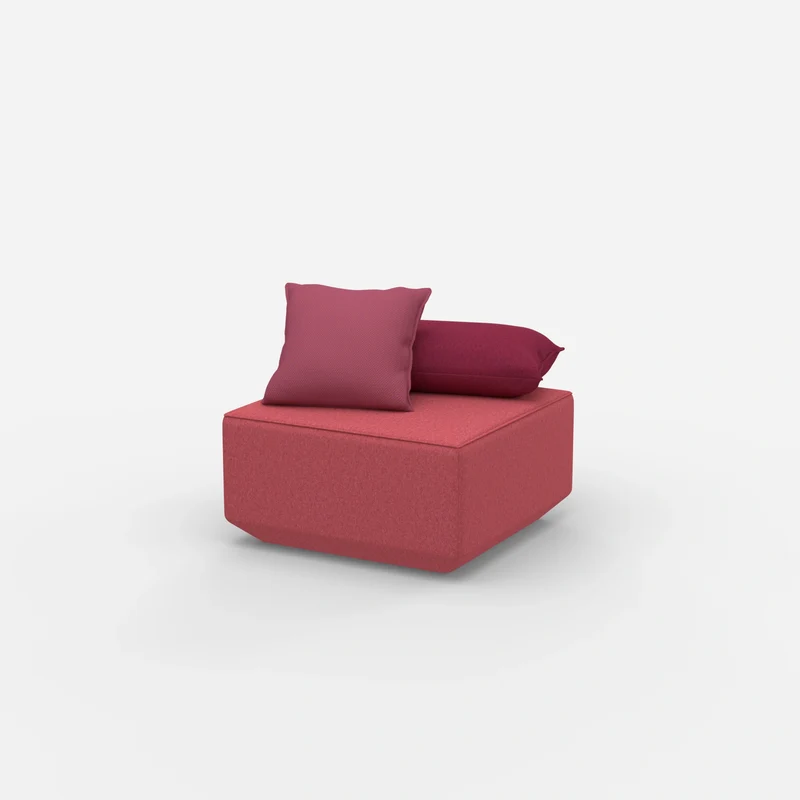 Moderner Pouf rosa