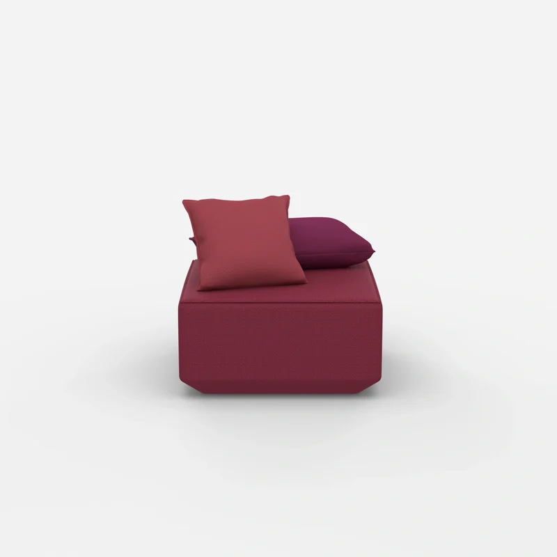 Moderner Pouf rosa