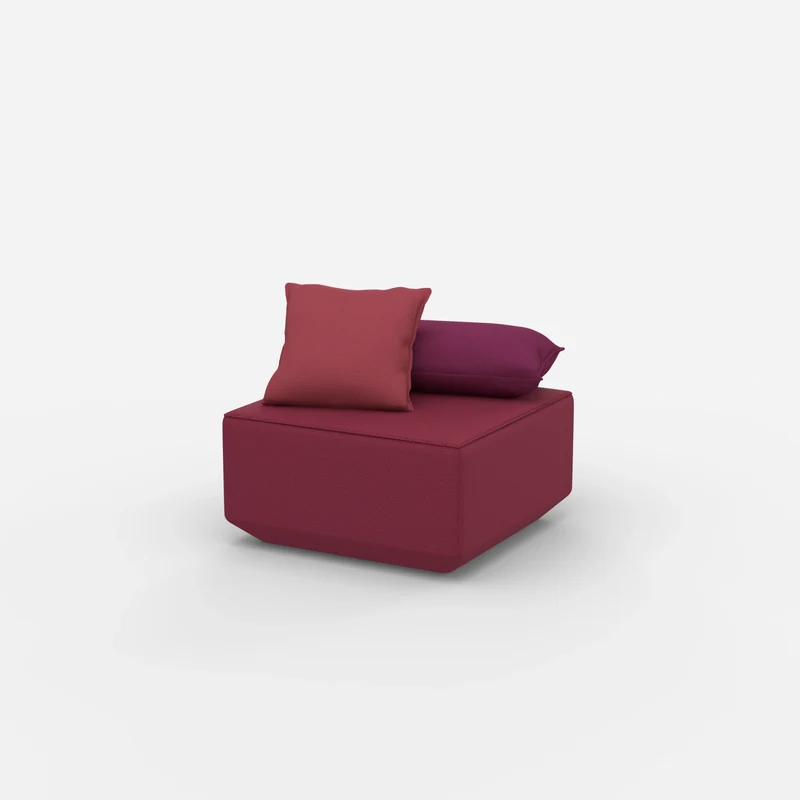 Moderner Pouf rosa