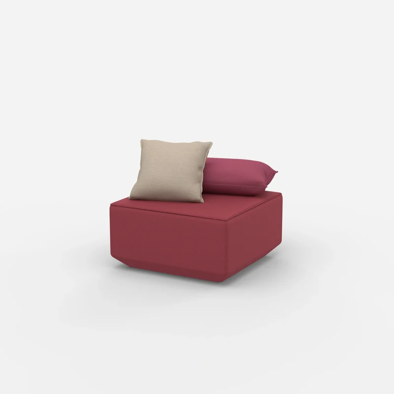 Moderner Pouf rosa
