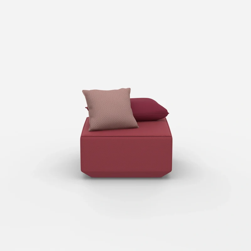 Moderner Pouf rosa