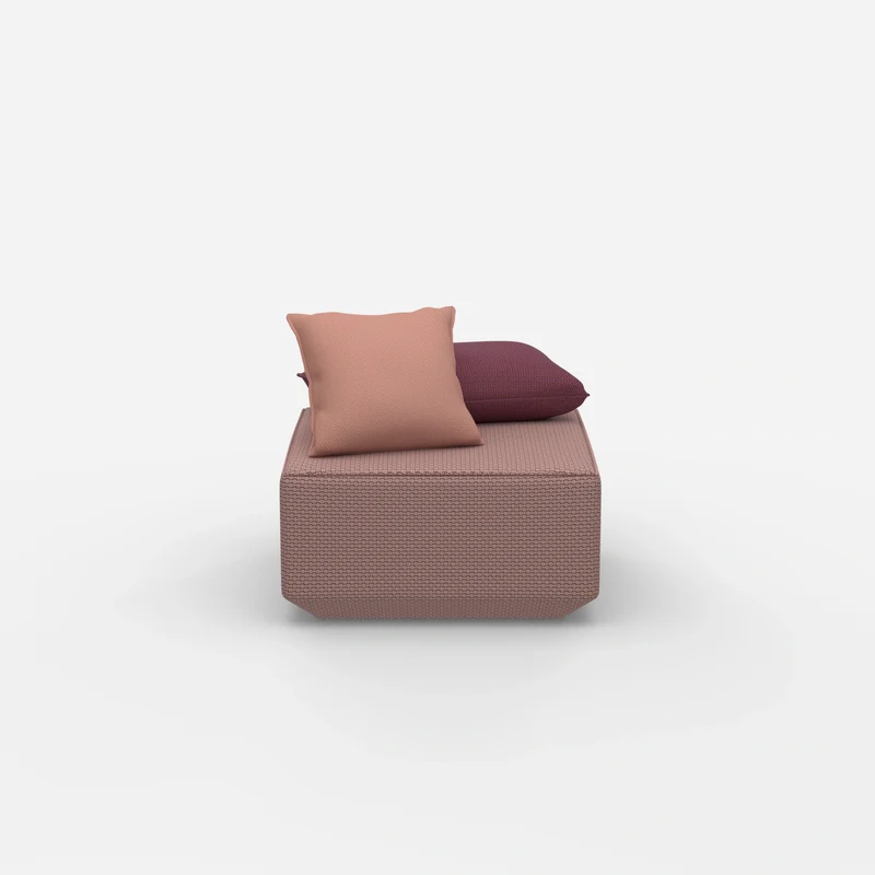 Moderner Pouf rosa