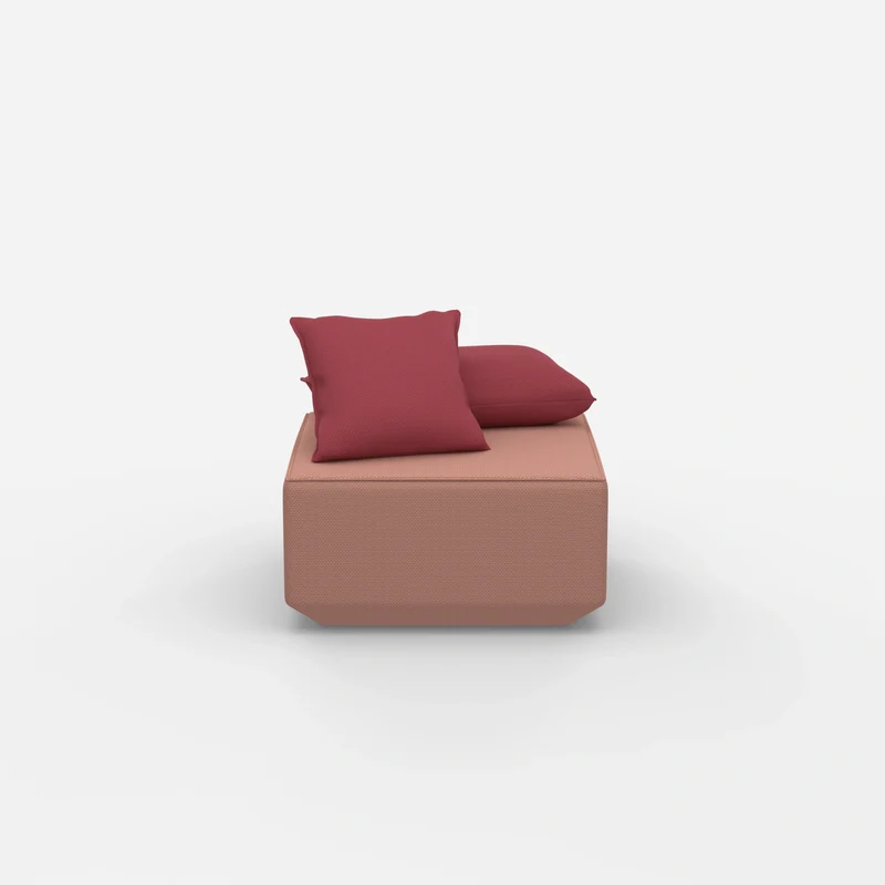 Moderner Pouf rosa