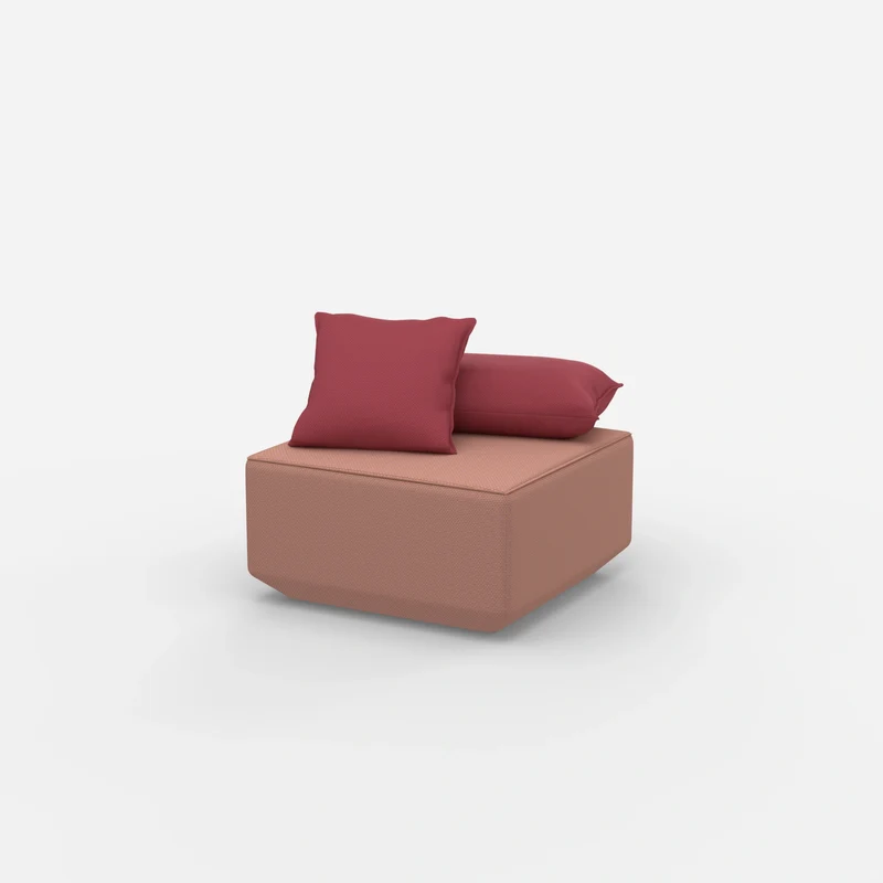Moderner Pouf rosa