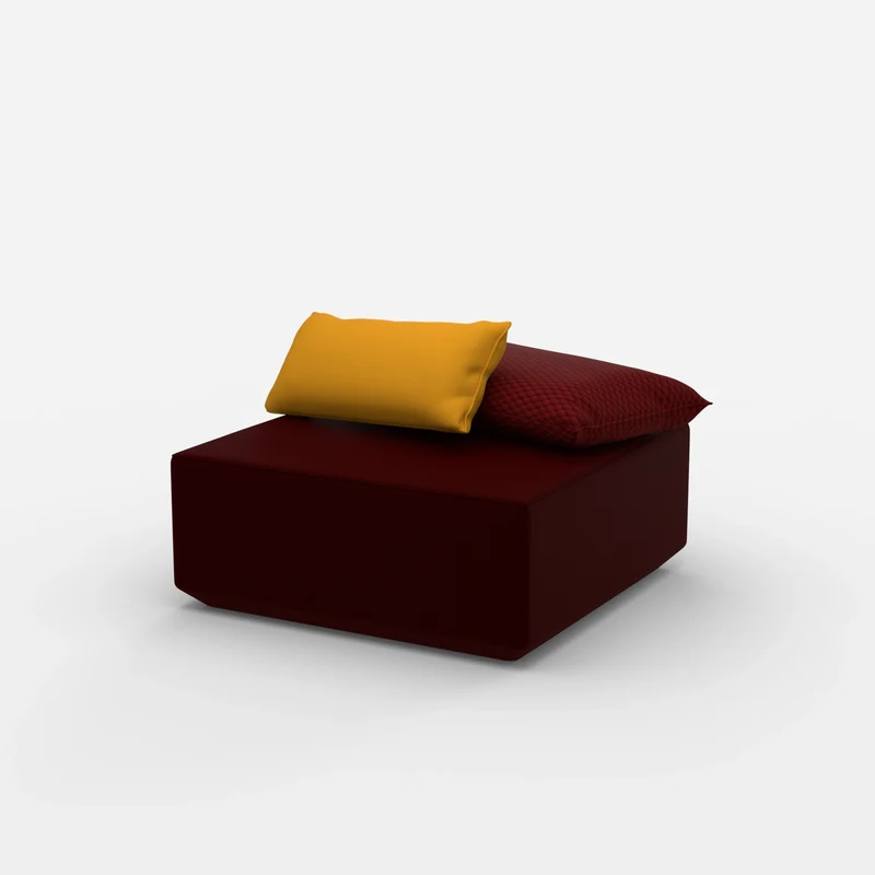 Moderner Pouf viereckig
