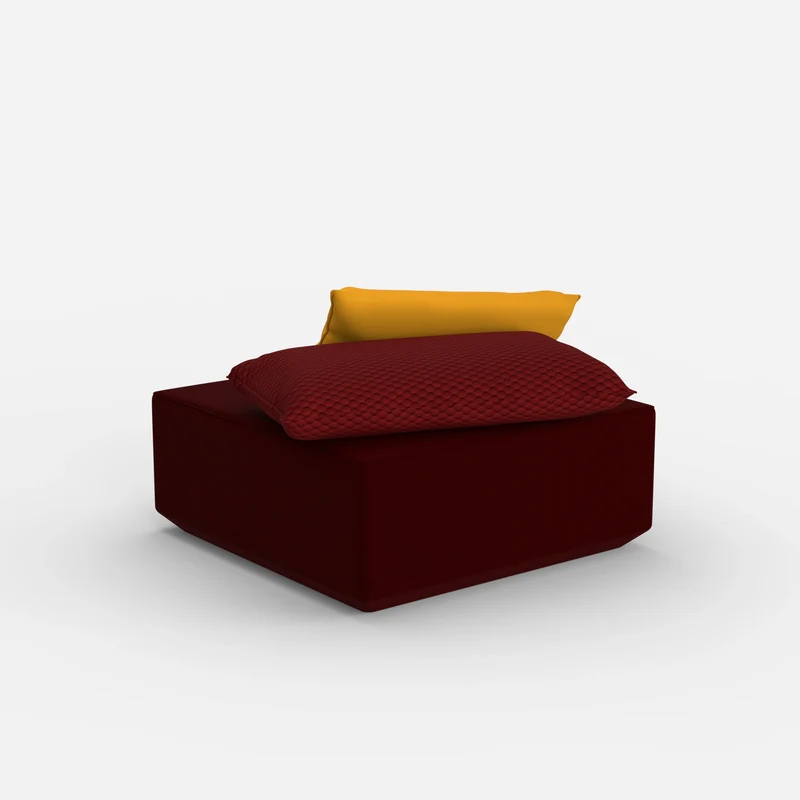 Moderner Pouf viereckig