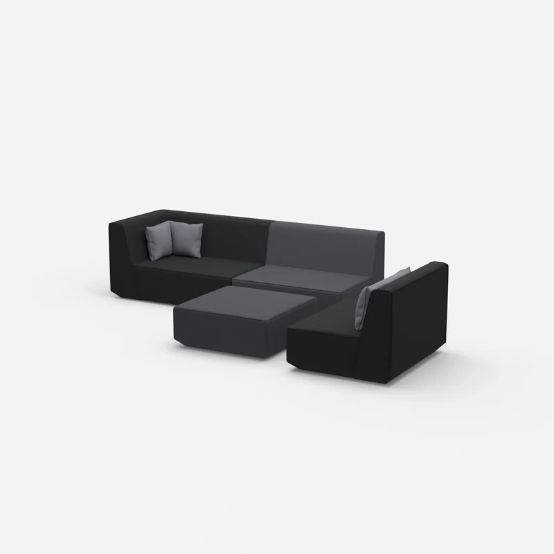3 Sitzer mit Sessel