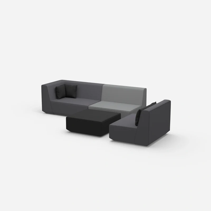 3 Sitzer mit Sessel