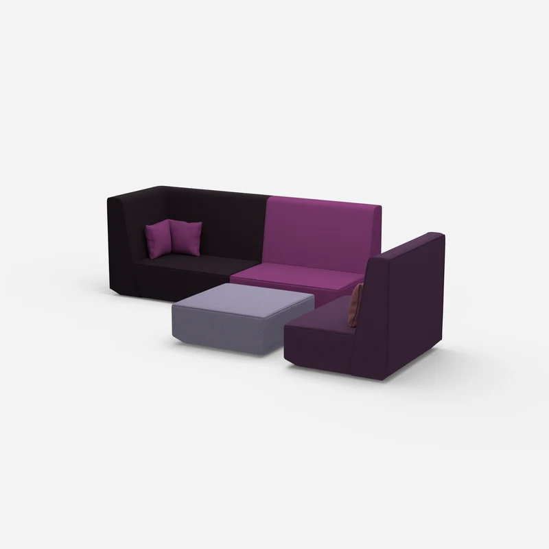 Dreisitzer Sofa mit Sessel
