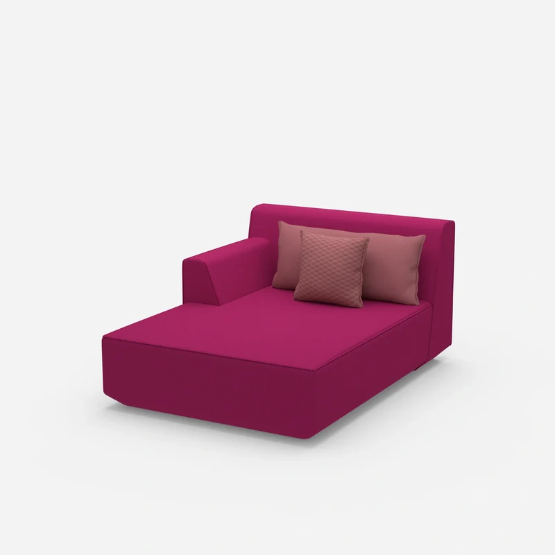 Modulare Recamiere in Rosa