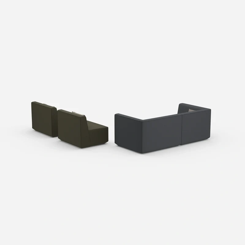 3 Sitzer Sofa mit 2 Sesseln
