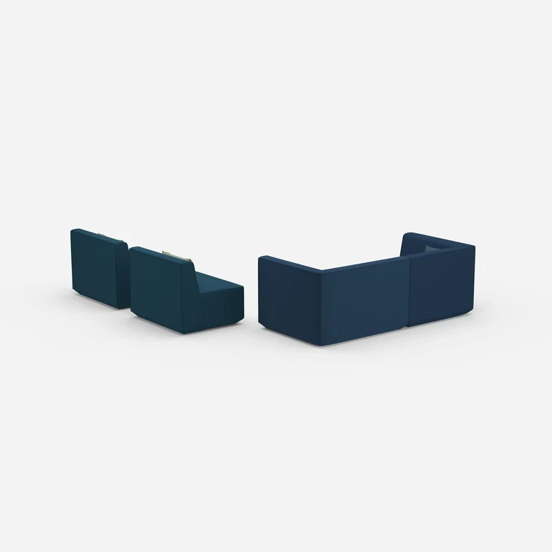 3 Sitzer Sofa mit 2 Sesseln