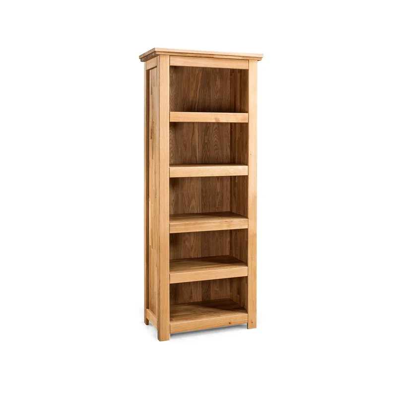 Bücherregal schmal Eiche massiv geölt - Porto