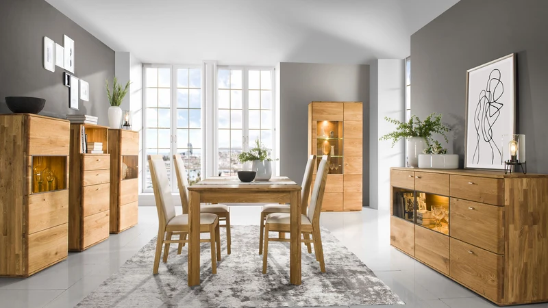 Multischrank I Eiche massiv geölt und gebürstet - Vancouver