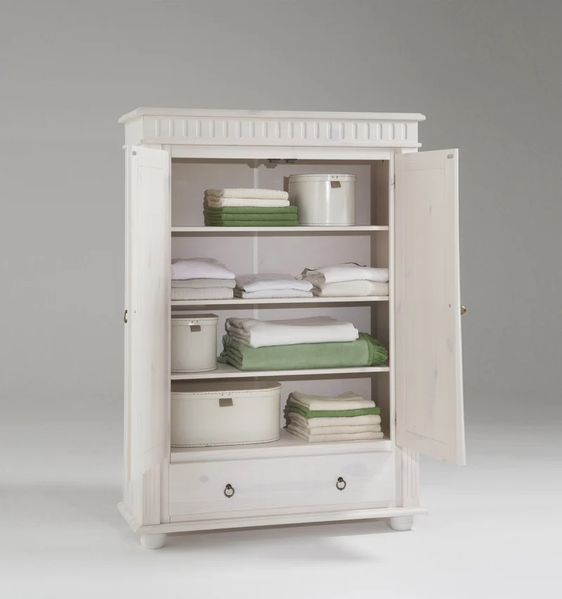 Wäscheschrank Kiefer massiv Landhausstil - Helsinki
