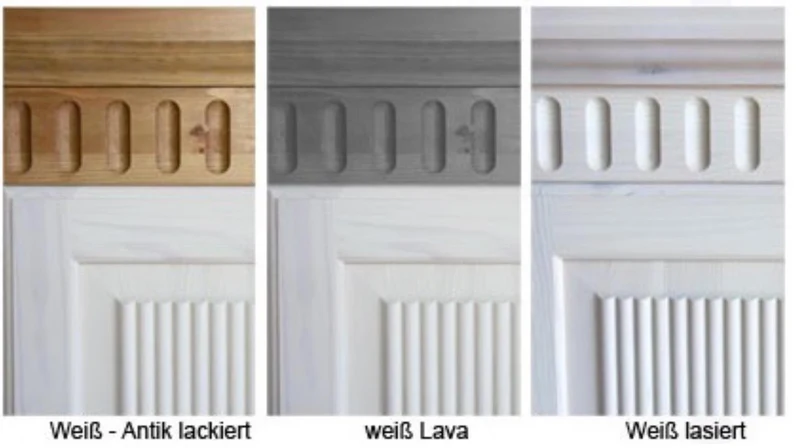 Wäscheschrank Kiefer massiv Landhausstil - Helsinki