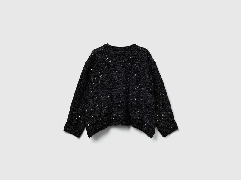 Pullover aus Woll- und Lurexmischung
