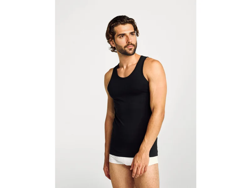 Tanktop aus elastischer Baumwolle