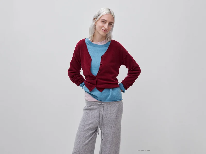 Strickjacke aus Woll- und Kaschmirmischung