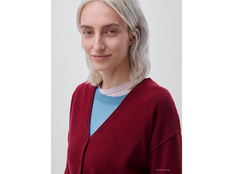 Strickjacke aus Woll- und Kaschmirmischung