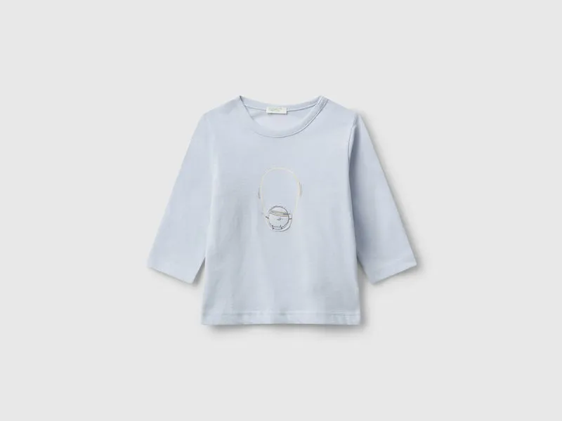 T-Shirt mit Print und Patch