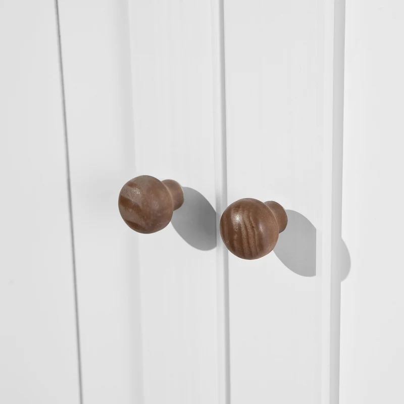 Landhaus Kommode Sideboard Westerland 2-türig Kiefer Weiß lackiert