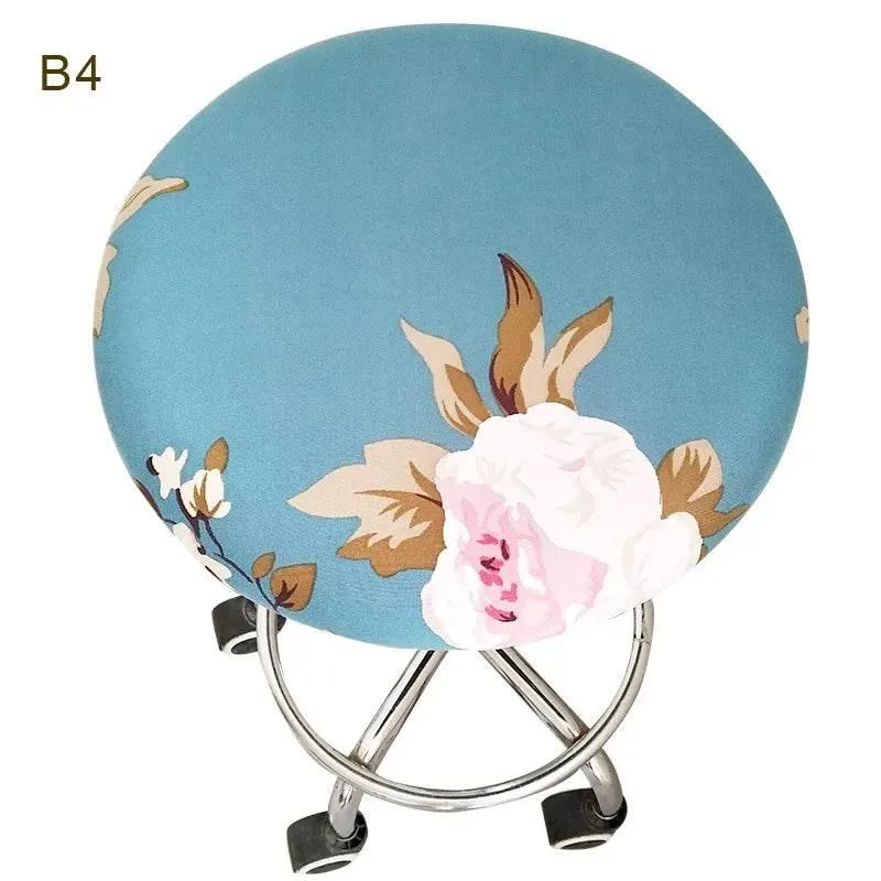 Floral Elastic Chair Cover - Stylish Anti-Dirty Slipcover for Home Bar Stools