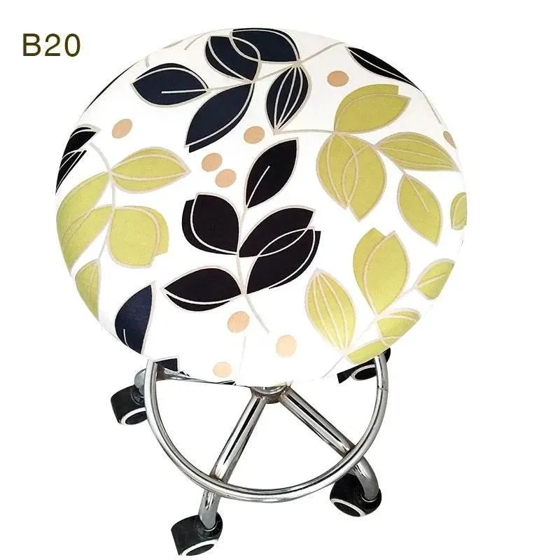 Floral Elastic Chair Cover - Stylish Anti-Dirty Slipcover for Home Bar Stools