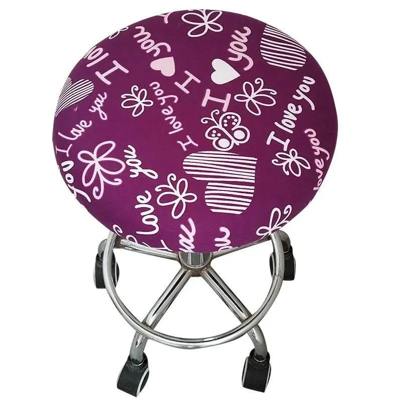 Floral Elastic Chair Cover - Stylish Anti-Dirty Slipcover for Home Bar Stools